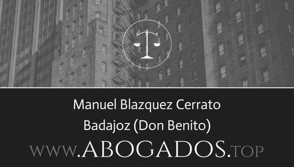 Manuel Blázquez Cerrato, Abogado