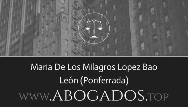 Mila López Bao Abogada Ponferrada